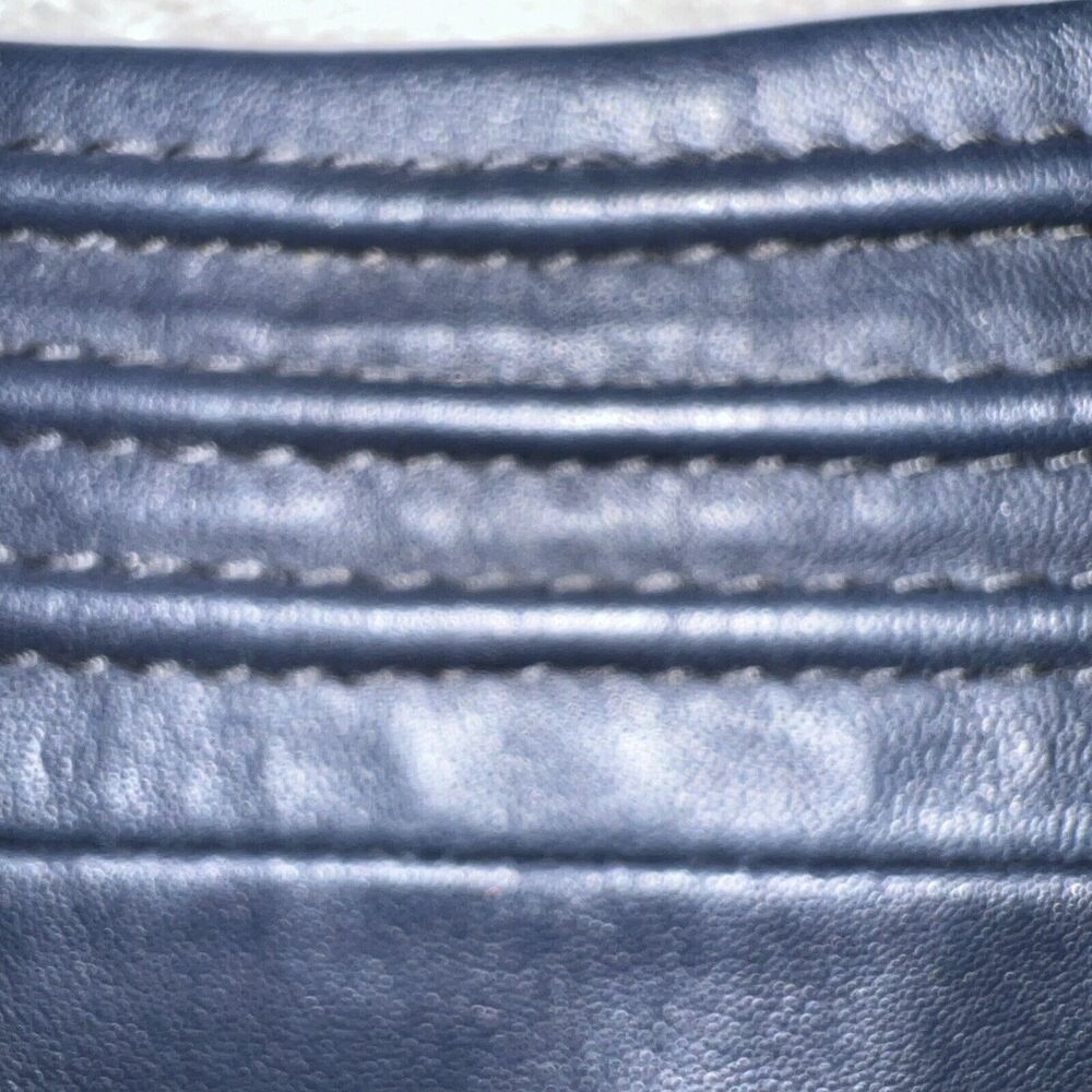 Etcetera Vintage 90s Womens 4 100% Genuine Leather Stretch Pencil Skirt Lined - Picture 4 of 8